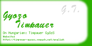 gyozo timpauer business card